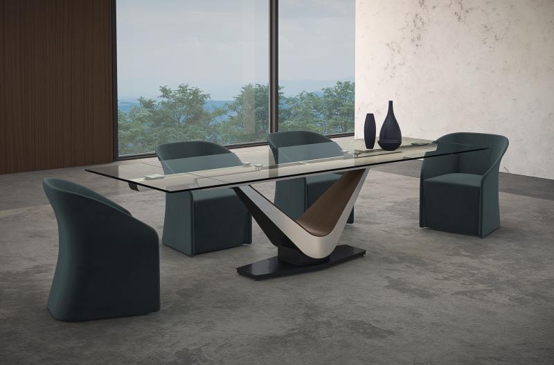 Contemporary Glass Desk Victor | Elite Modern