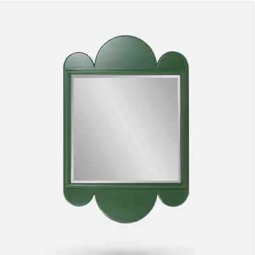 Howard Elliott Collection Green Scallop Mirror