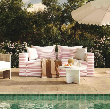 TOV Furniture Salty Stripe Sofa