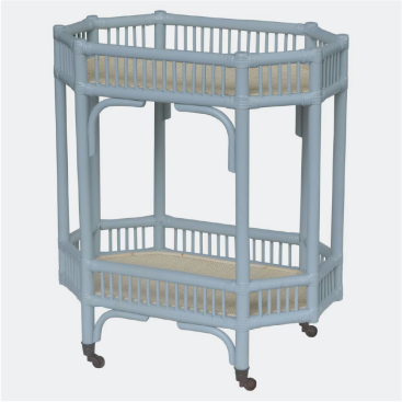 Jeffan Wren Rattan Bar Cart