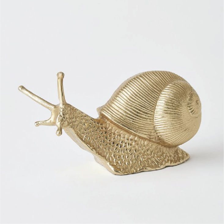 Global Views Snail Sculpture - Brass