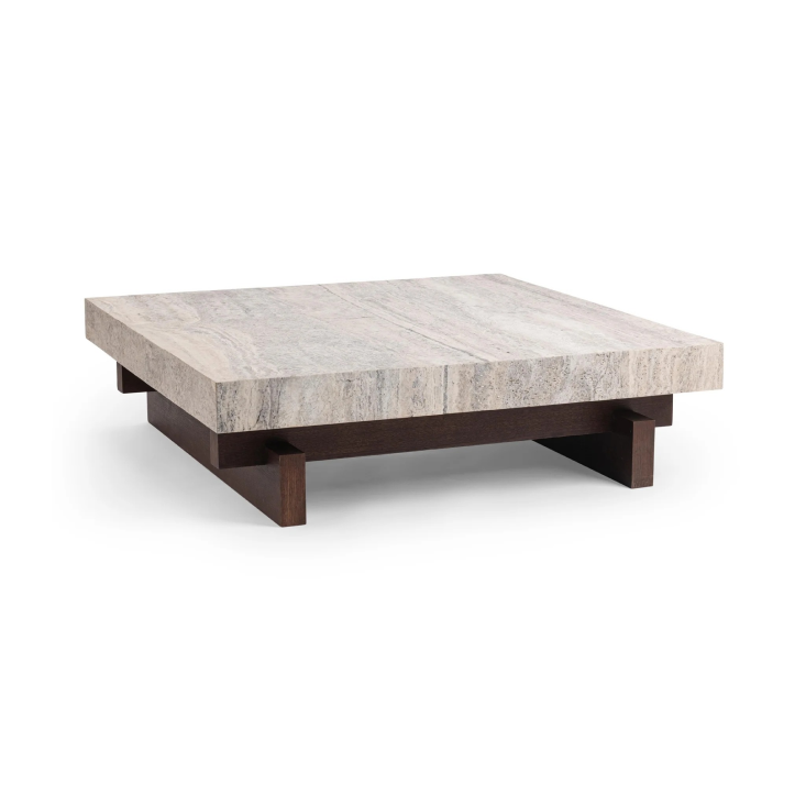 Classic Home Alysa 54" Square Coffee Table - Riverstone Blend