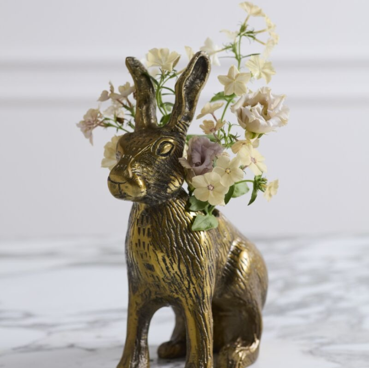 Accent Decor Golden Hare Vase